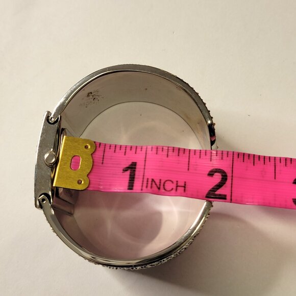 OSIROCK Sequin Black Sparkly Cuff Bangle Watch - Picture 9 of 16